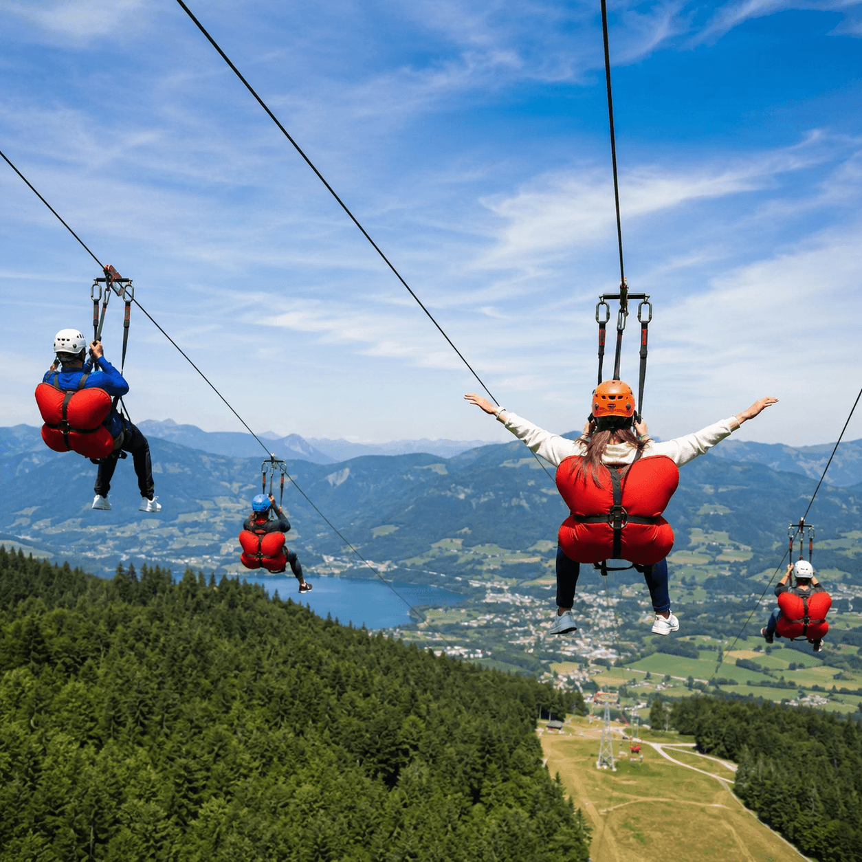 Klienci Devnate podczas aktywności outdoorowej